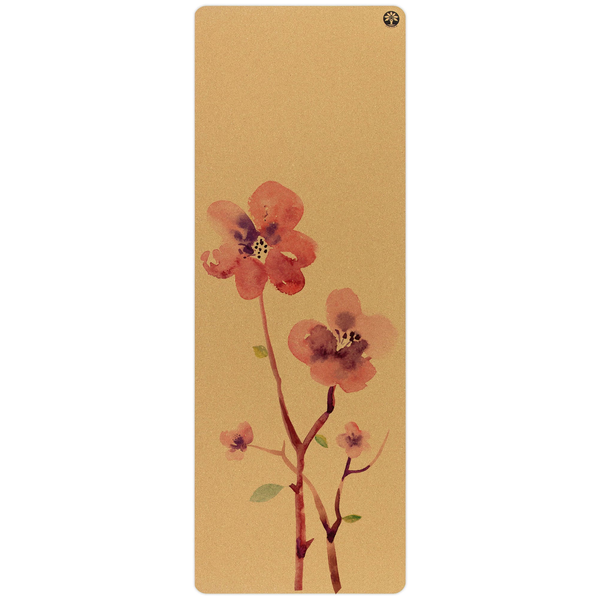 Blossom Aura Cork Yoga Mat + Plant Foam - Yoloha Yoga