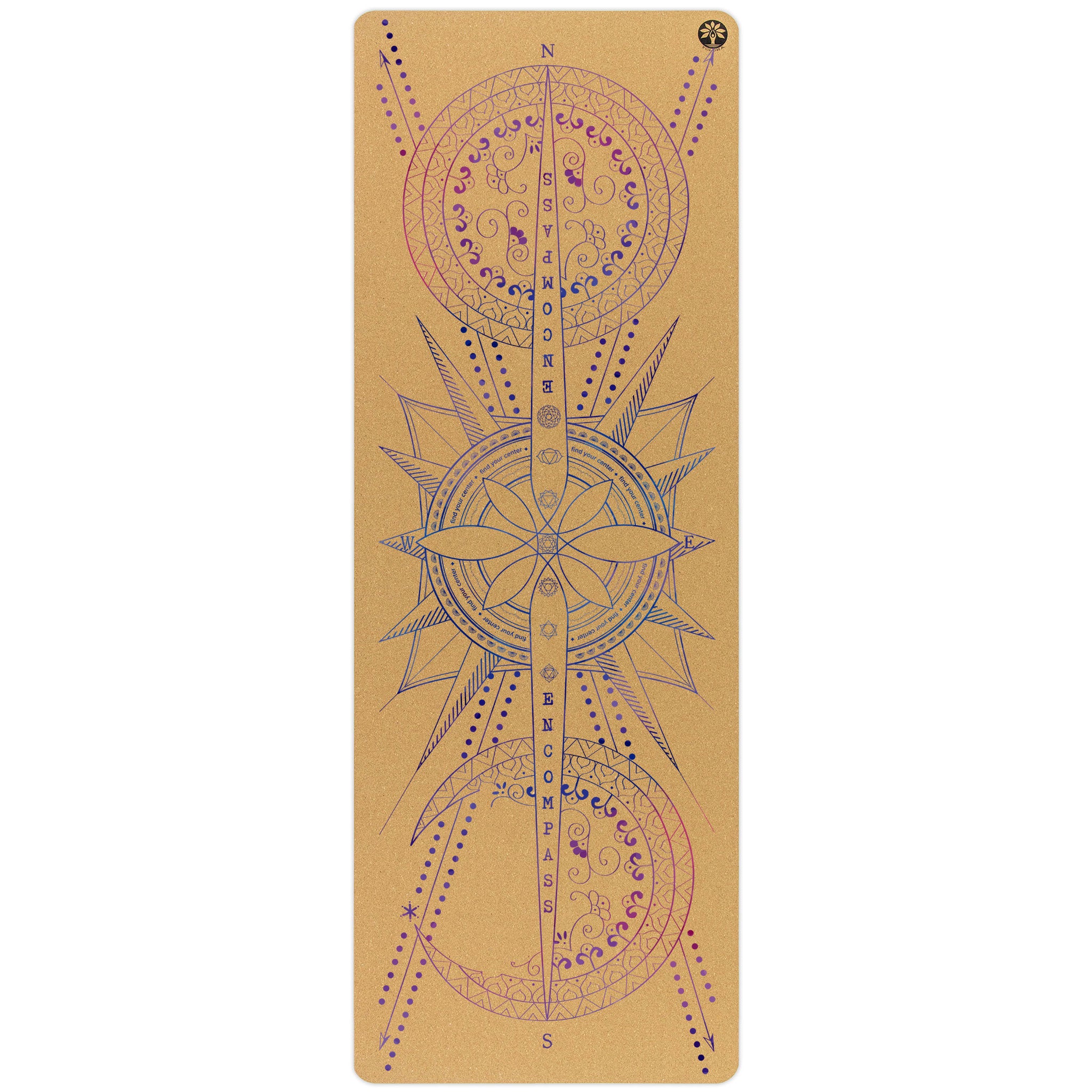 The Original Natural Non-Slip Cork Yoga Mat by Yoloha 72 x 26