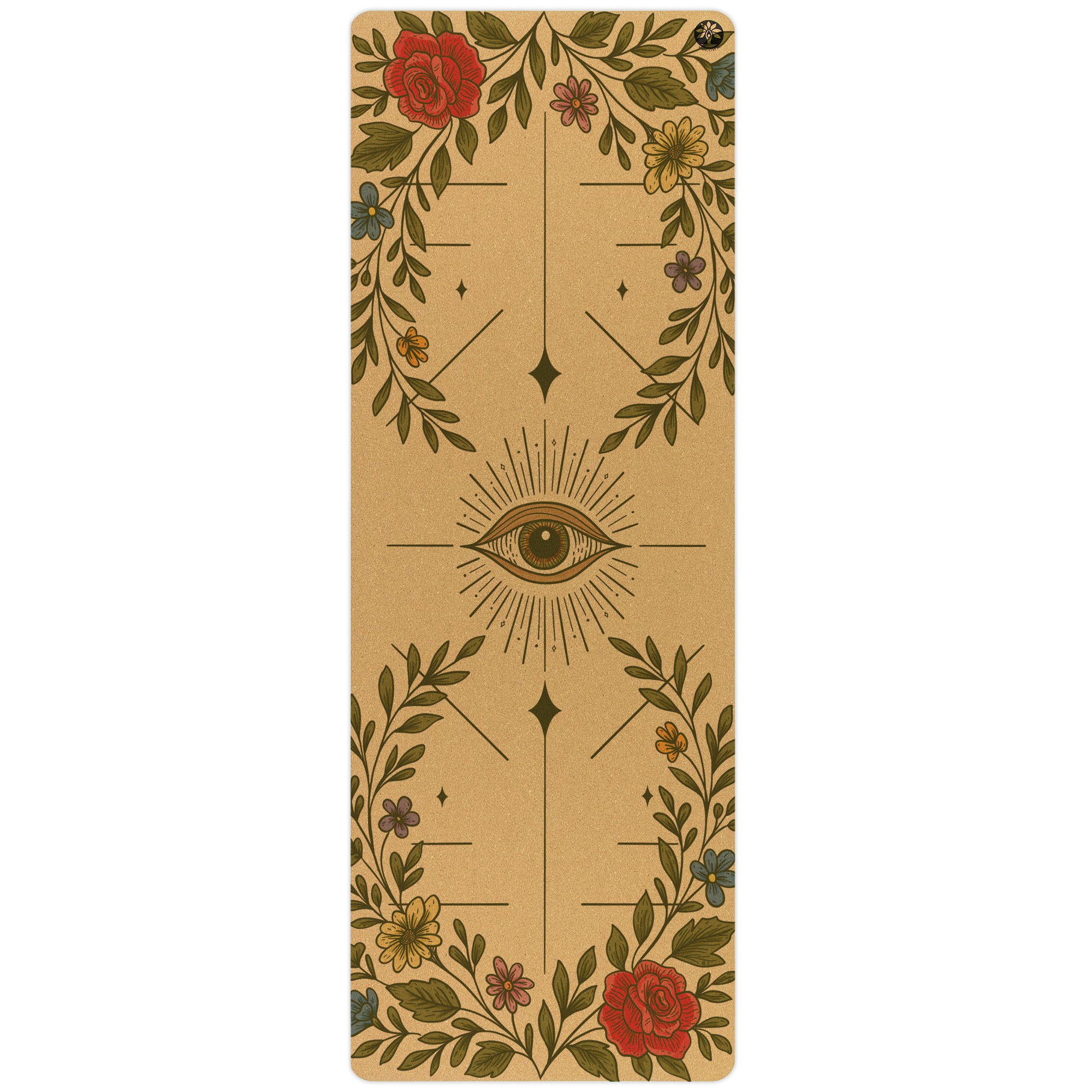 Infinite Bloom Aura Cork Yoga Mat - Yoloha Yoga