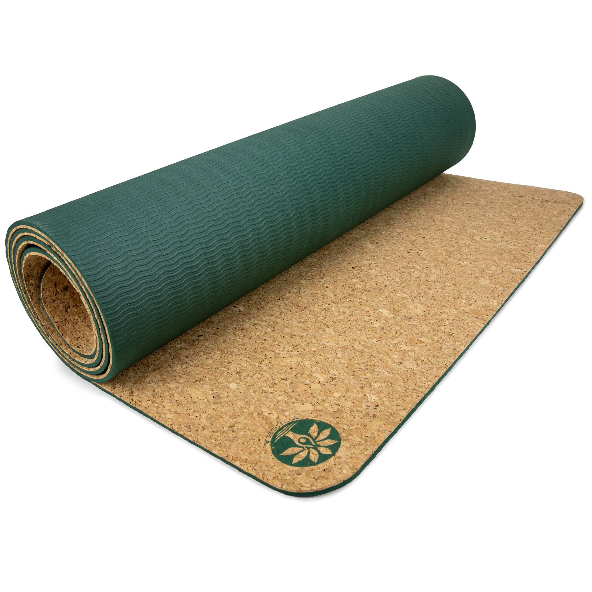 Luxury Cork Yoga Mat- Hot Yoga Mat 5mm with Carrying Strap- Bikram Yoga Mat, Best Yoga Mats for Fitness & Pilates- Eco Friendly Yoga Mat Cork- Cork