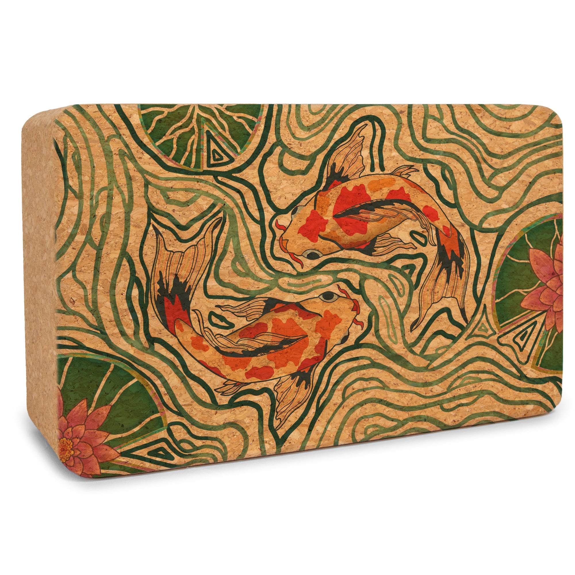 Pond of Harmony Cork Yoga Block - Yoloha Yoga