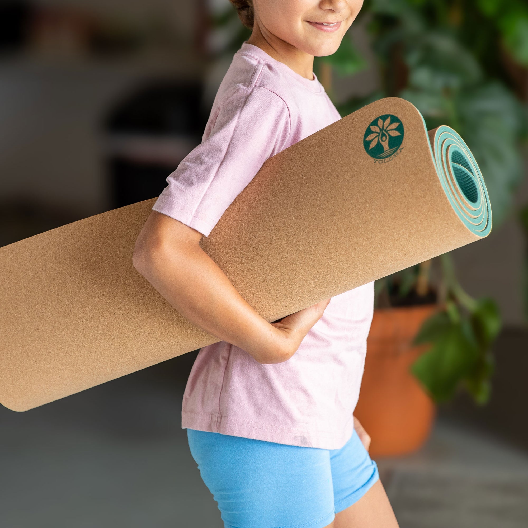 Kids Aura Cork Yoga Mat - Yoloha Yoga