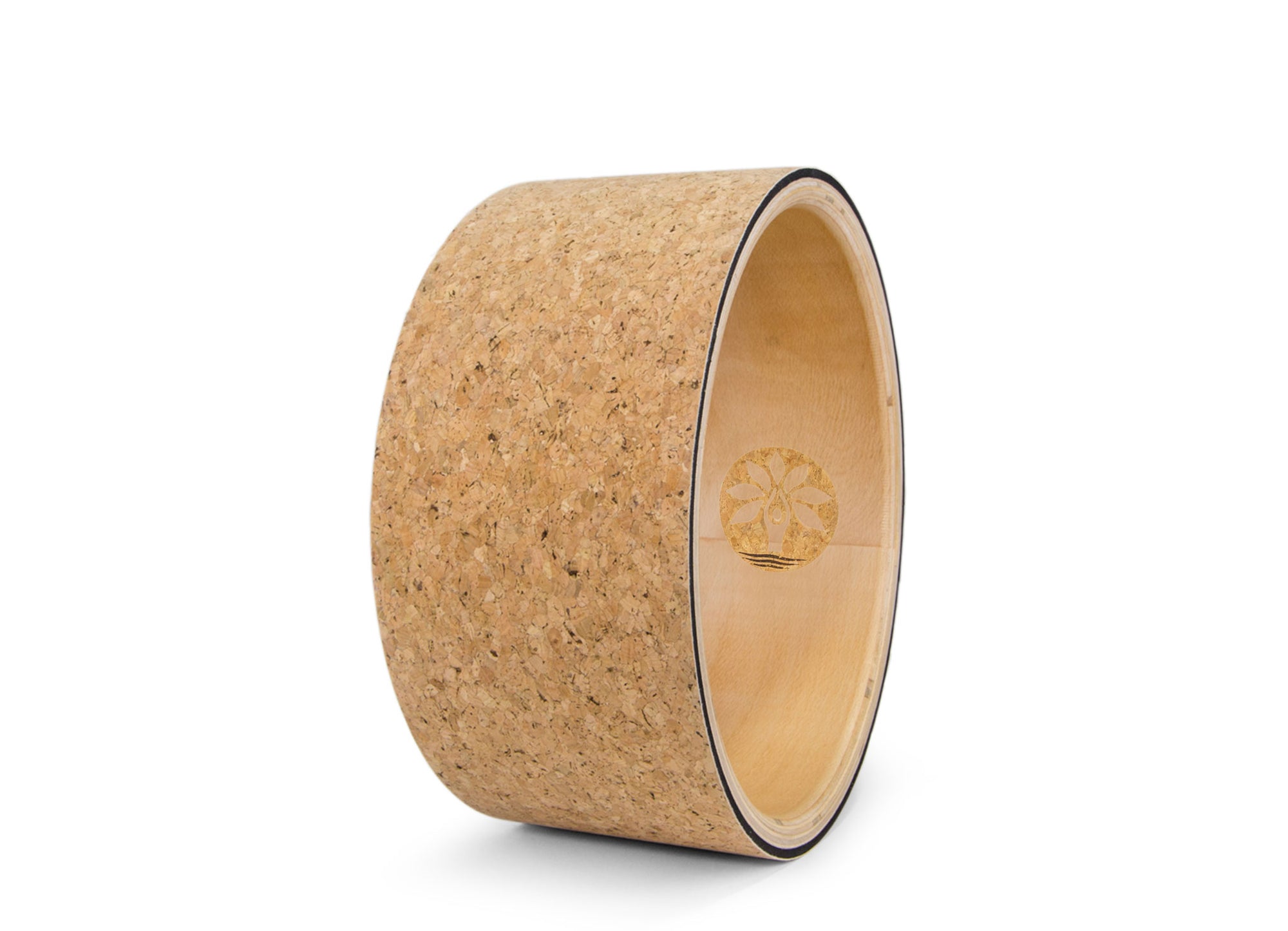 Handmade Wooden Cork Yoga Wheel - Small Size