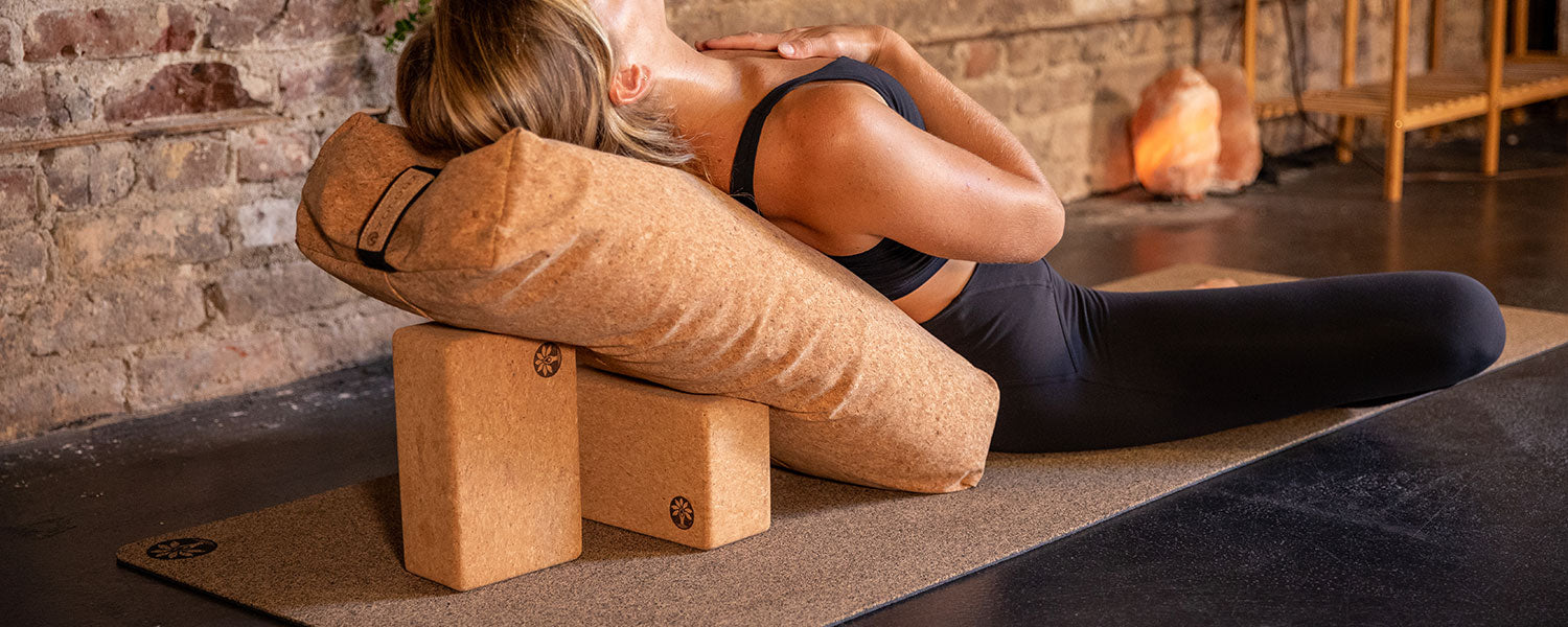 natural cork yoga props