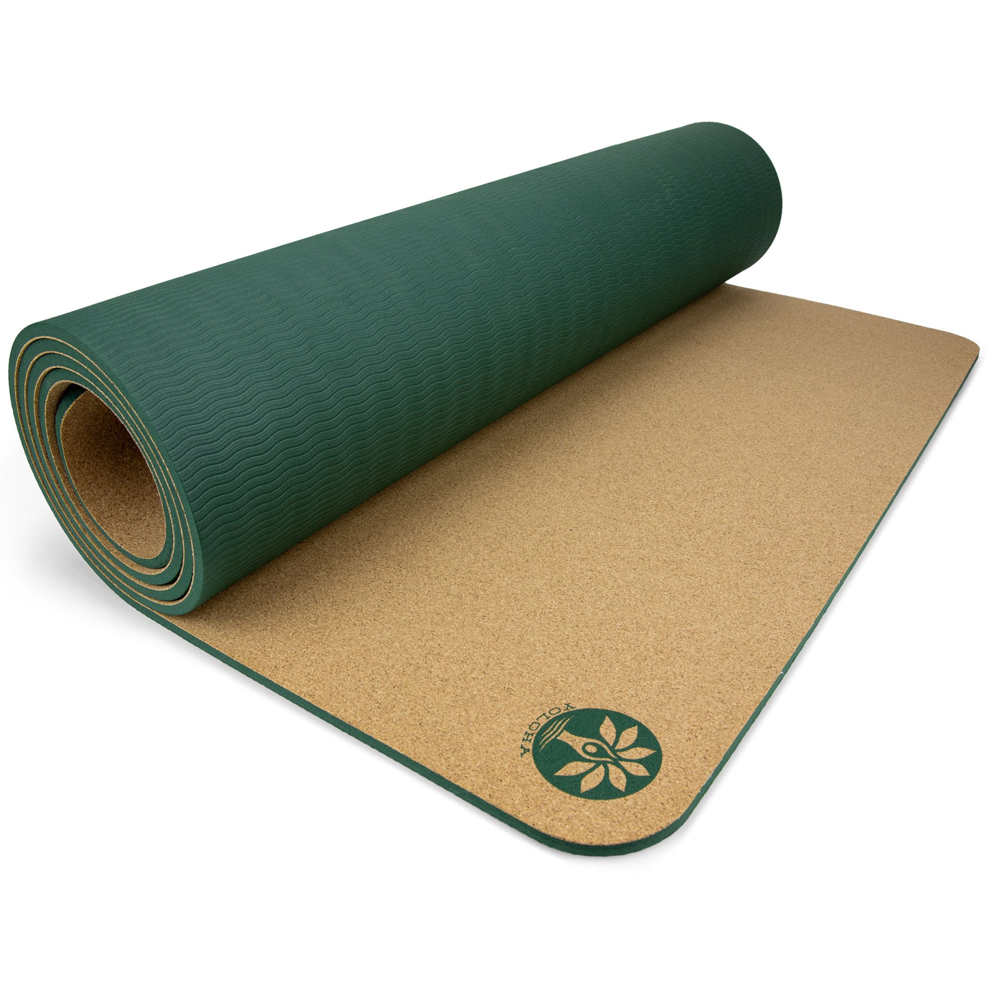 Natural Non-Slip Cork Yoga Mat with Extra Cushion - Aura Cork Mat