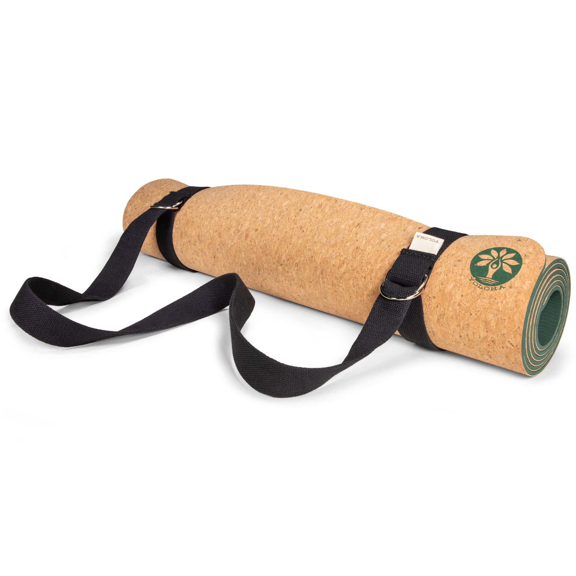 BASICALLY PERFECT Yoga Mat Sling, Organic Cotton & Hemp, Adjustable 2 in 1  Yoga Mat Carrier/Yoga Strap/Carrying Strap