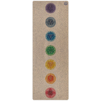 Unity Natural Cork Mat - Chakras Artist Design – Yoloha Yoga