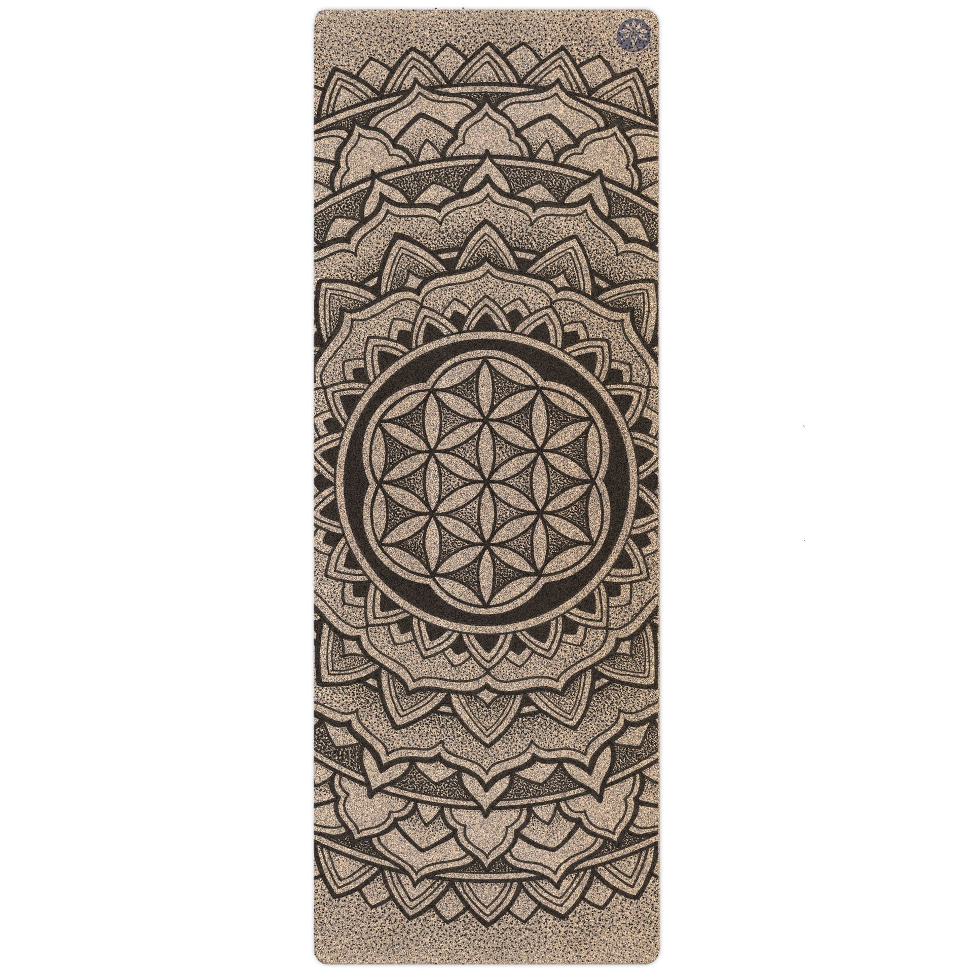 Cork Yoga Mat - Mandala Black - Eco - friendly Yoga Mats & Washable Yoga  Mats