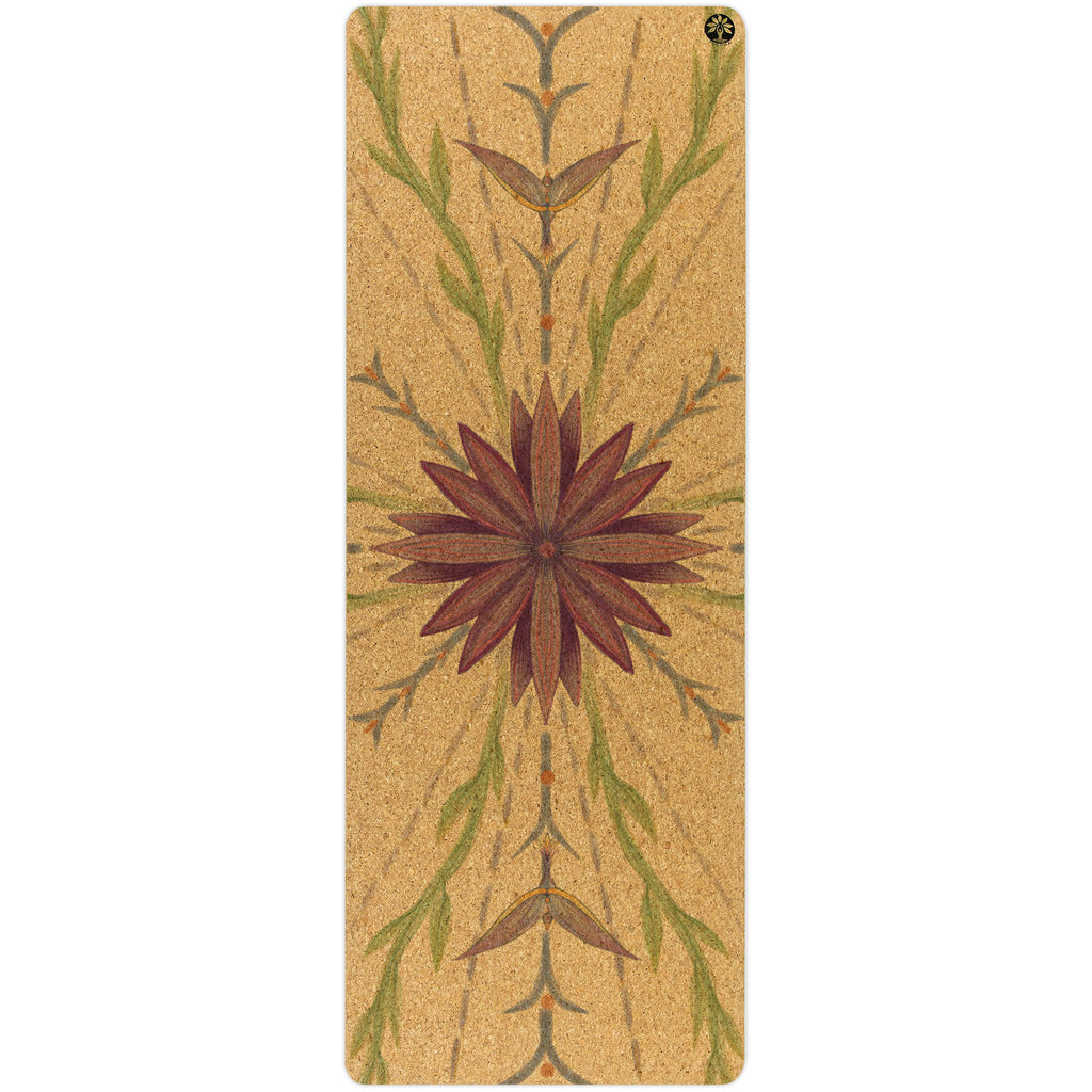 Artist Desiged Original Cork Yoga Mat Flight Home by Yoloha Yoloha Yoga