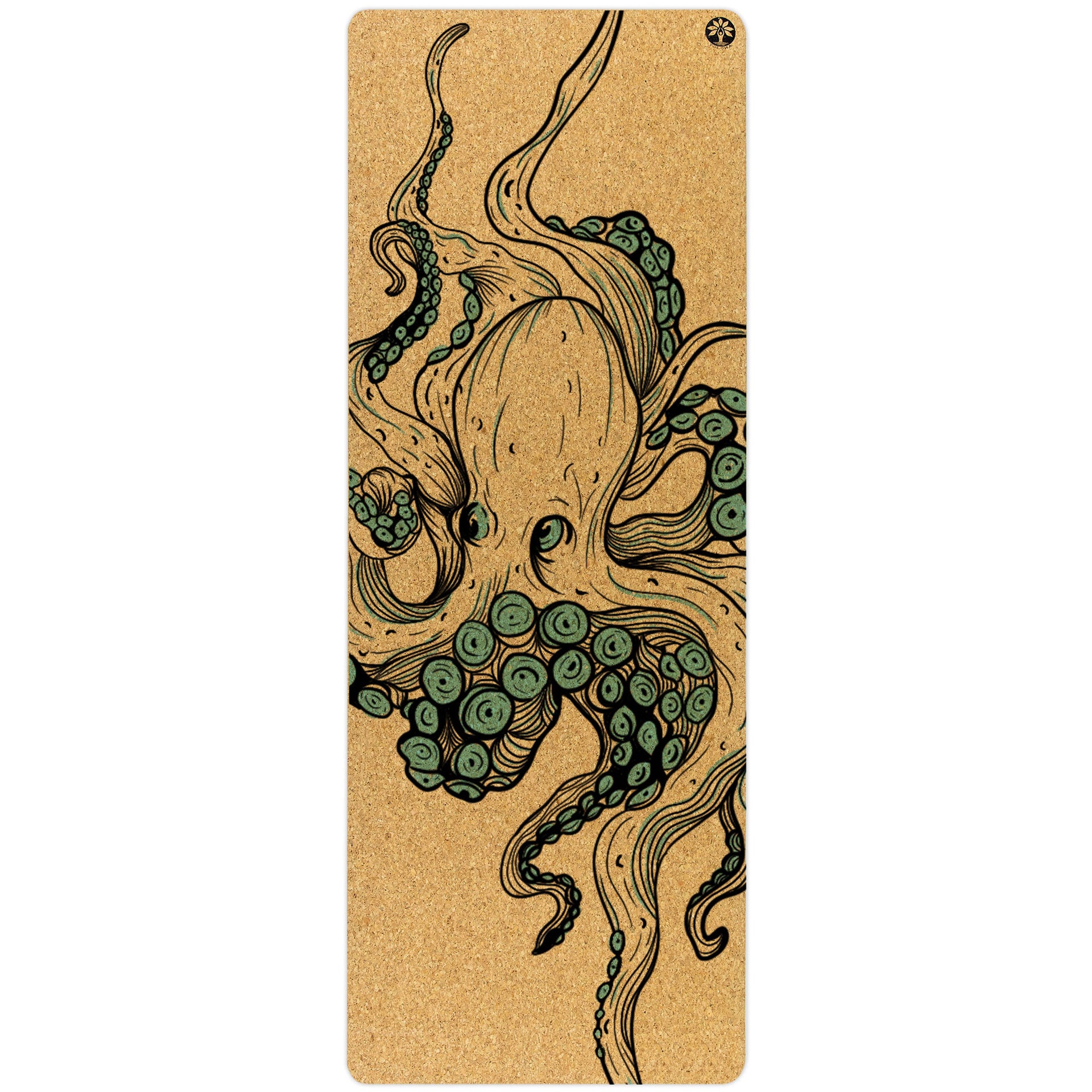 Nomad Natural Cork Yoga Mat - Infinite Transformation Artist Design