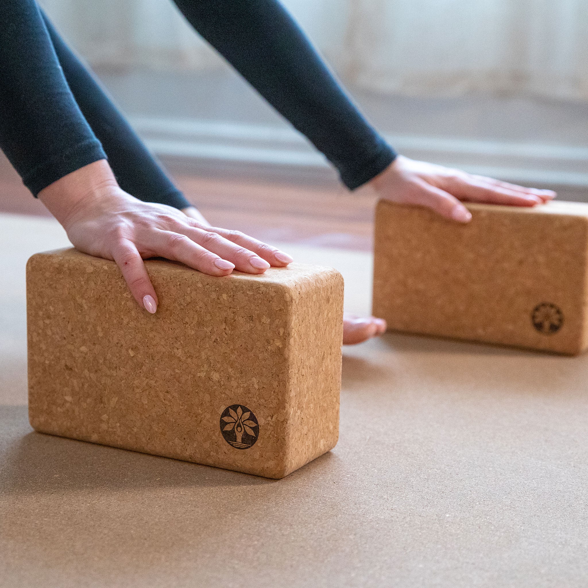 The Best Cork Yoga Block Set - Natural, Stable & Supportive
