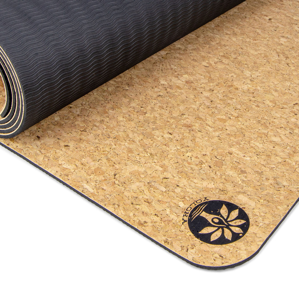 Natural Extra Large Yoga Mat Nomad XL Cork Yoga Mat Yoloha Yoga