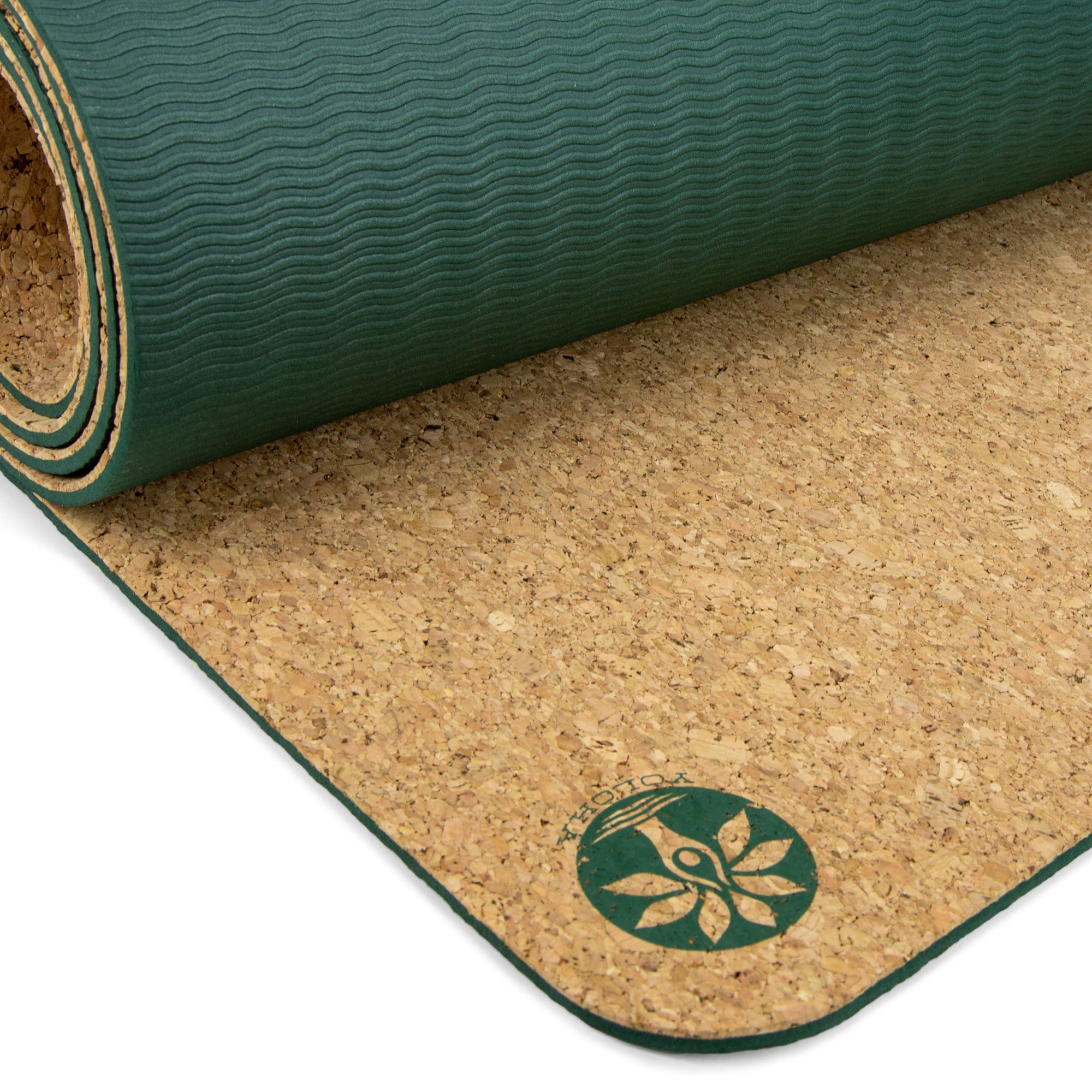  Yoloha Yoga Original Cork Yoga Mat - 80 x 26, Plant Foam, 6mm thick, 100% Vegan