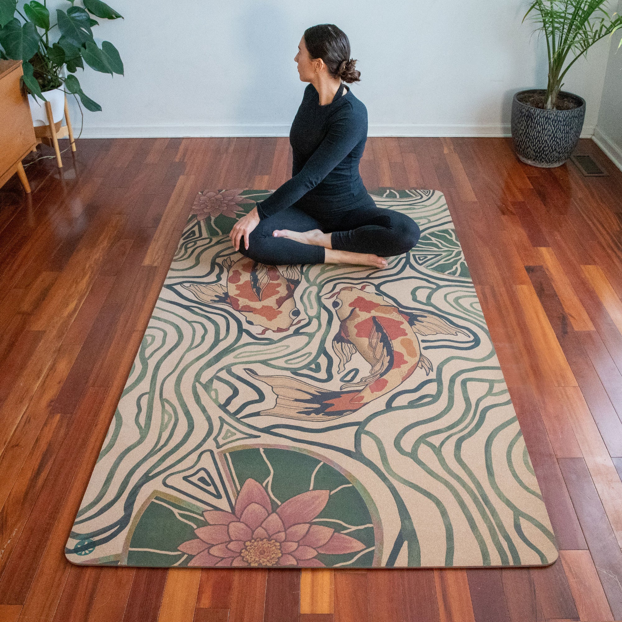 Pond of Harmony Unity Pro XL Cork Yoga Mat - Yoloha Yoga