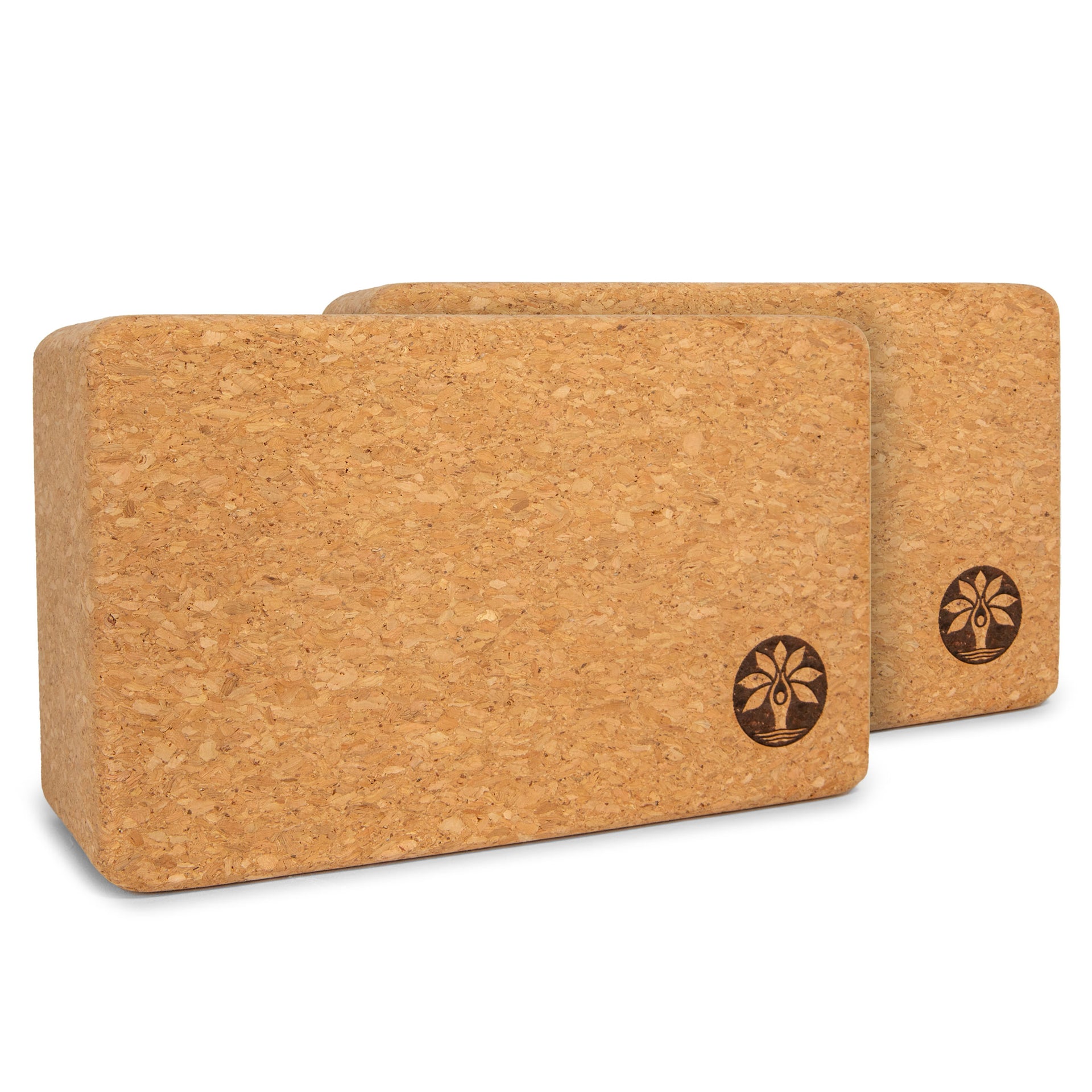 Yoga Cork Block Organic Yoga Brick 2pc