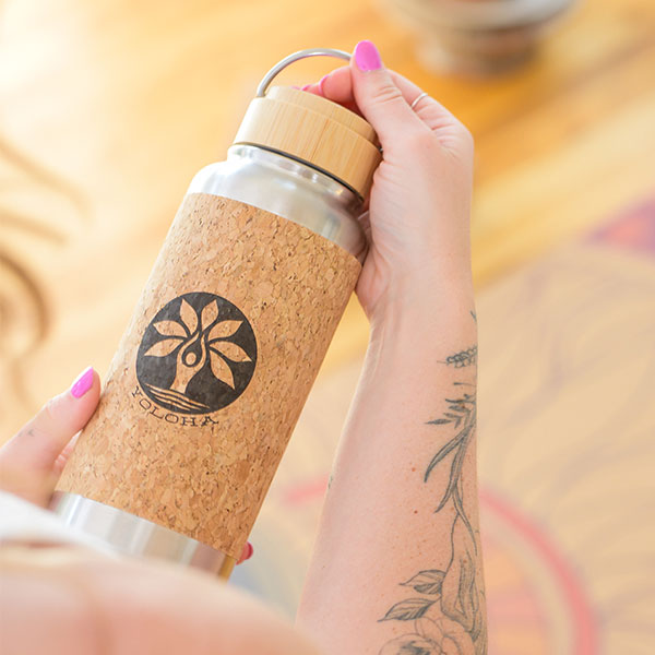 Insulated Cork Water Bottle - Blossom Artist Design