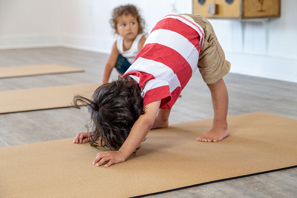 Kids BIG Cork Yoga & Non-Toxic Play Mat  Cork Yoga Mat for Children–  Scoria World