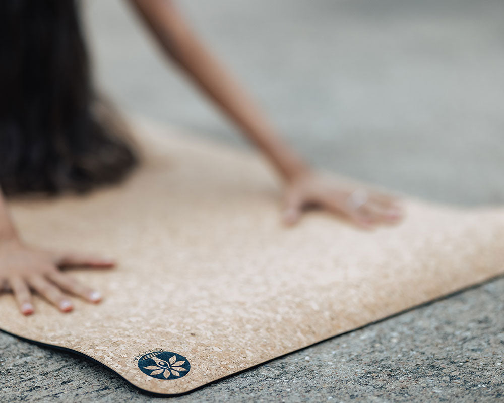 Cork yoga mat by Yoloha 
